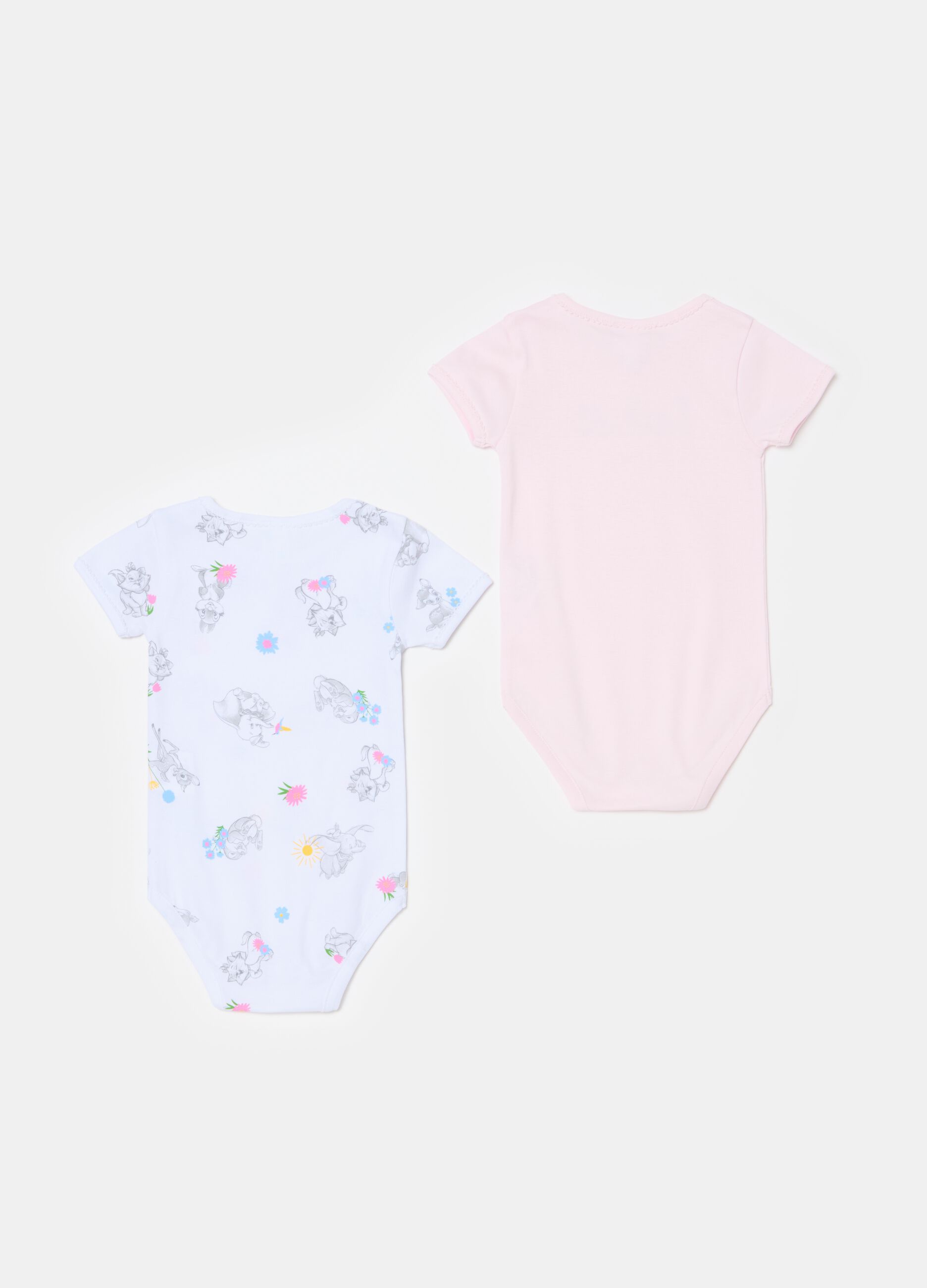 Two-pack Marie and Bambi bodysuits in organic cotton