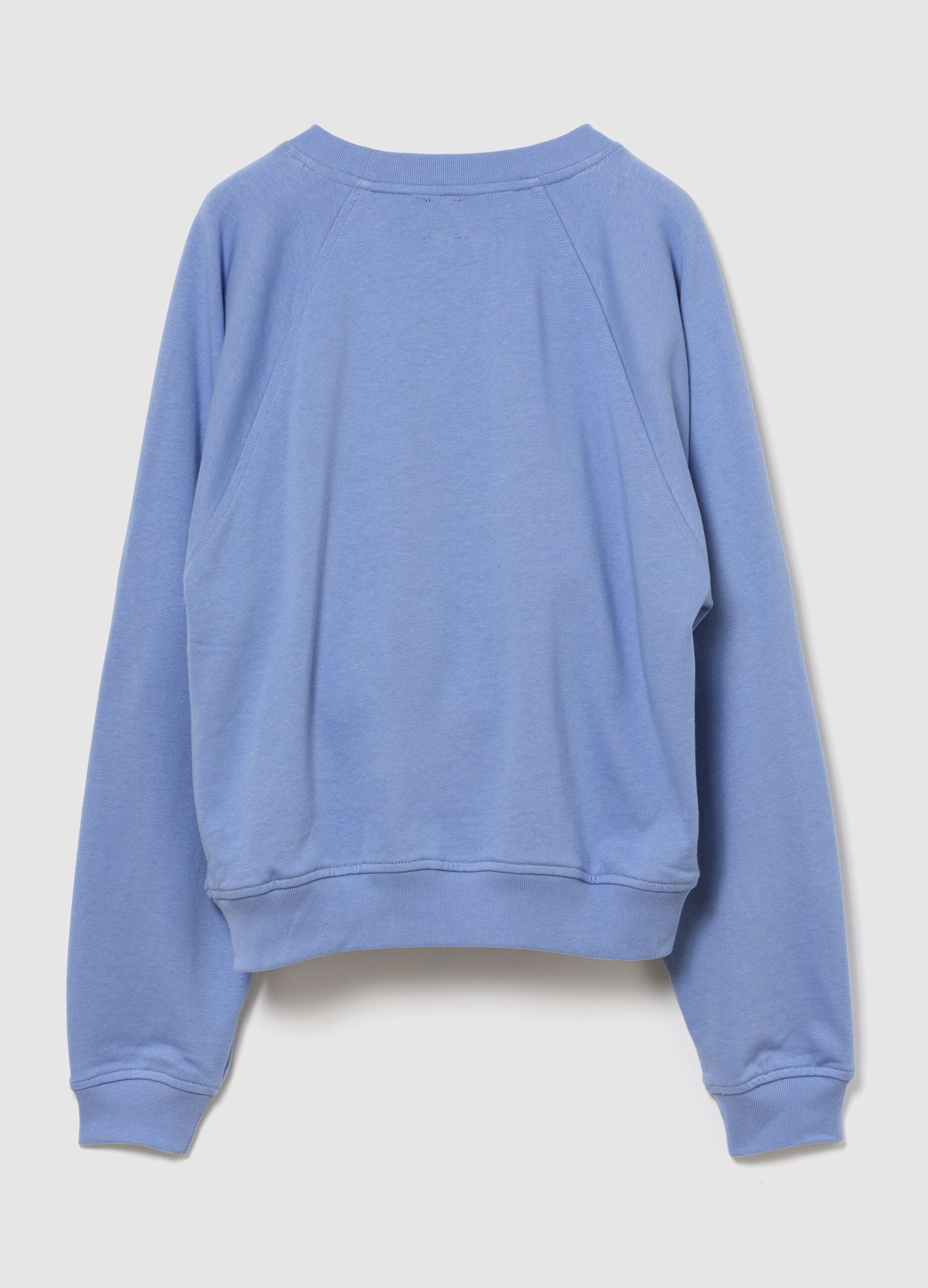 Cotton-blend crew-neck sweatshirt