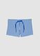 Blau-wei&szlig;e Stretch-Badeboxershorts_0