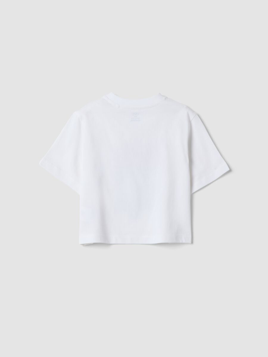 White organic cotton printed T-shirt_1
