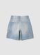 Sky-blue striped pure cotton Bermuda shorts_1