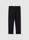 Girls' black cotton blend skinny leggings_3