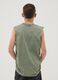 Green pure cotton vest top_1