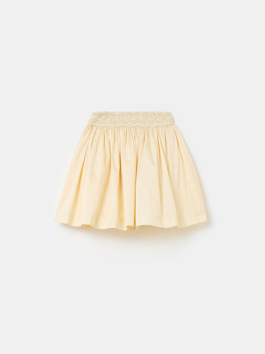 Taffeta skirt with lurex embroidery_3