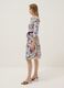 Vestido midi branco em algod&atilde;o el&aacute;stico com estampado floral_1