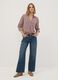 Camicia marrone a quadretti in pura viscosa con colletto classico regular fit_1