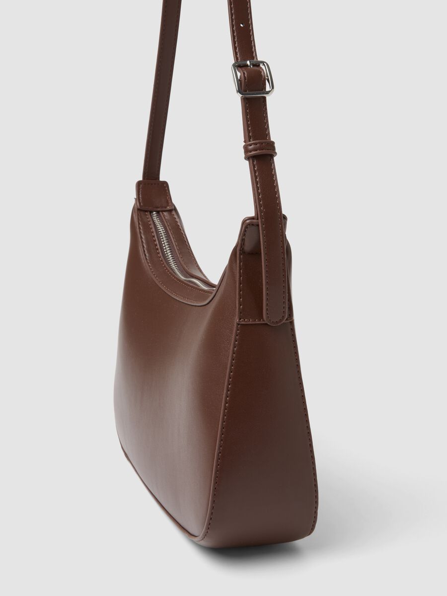Brown shoulder bag with adjustable strap_2