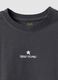 Grey pure organic cotton T-shirt with front and back print for girls_5