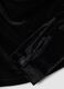 Black stretch-fabric T-shirt with wide asymmetric neckline, regular fit_1