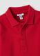Polo rossa in puro cotone organico a maniche lunghe per bimbo_3