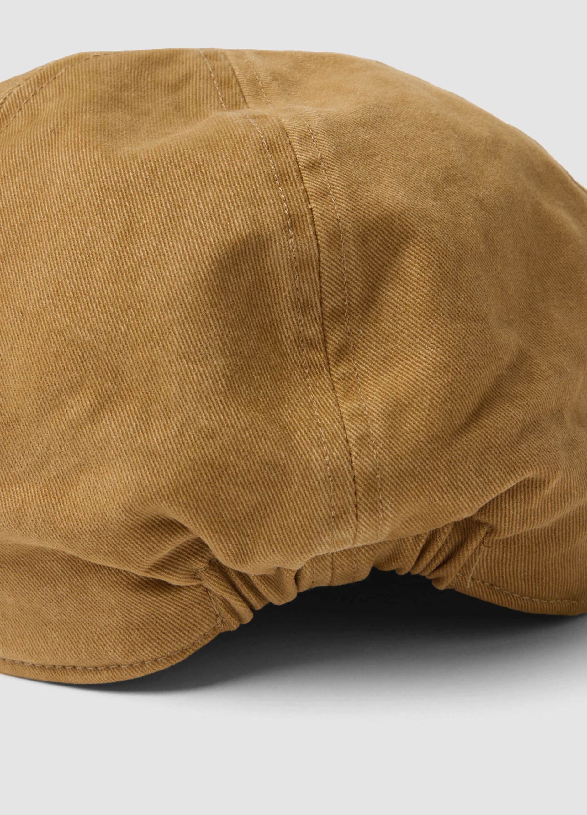 Brown pure cotton flat cap