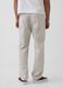 Linen and cotton blend trousers_3