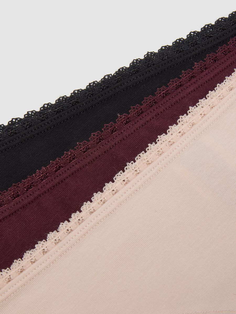 Tripack di slip brasiliane multicolor in cotone organico elasticizzato_5