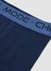 Boxer midi blu in cotone organico elasticizzato per bambino e ragazzo_3