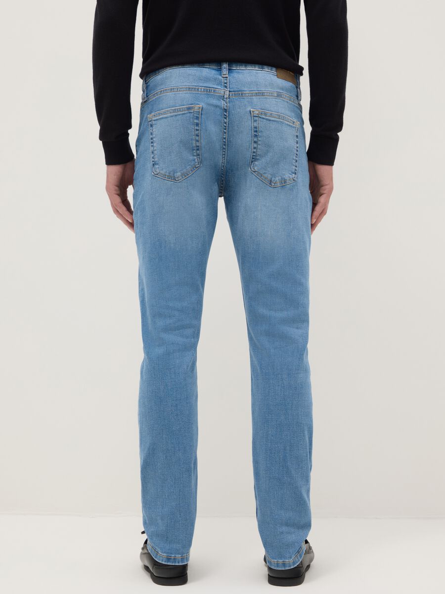 Slim Fit Stretch Cotton Light Blue Jeans_2