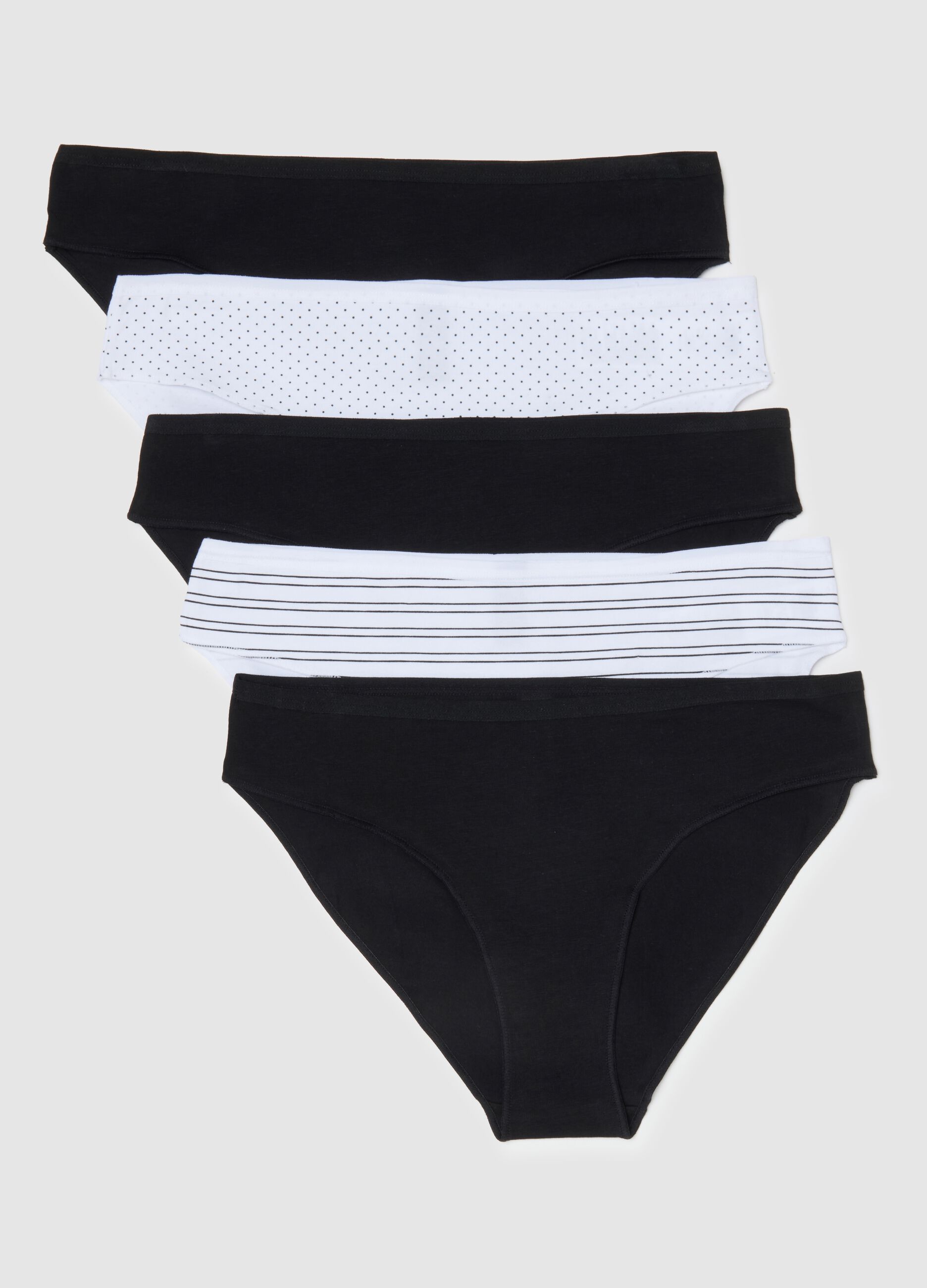 Multipack de cuecas multicolor de algod&atilde;o el&aacute;stico regular fit