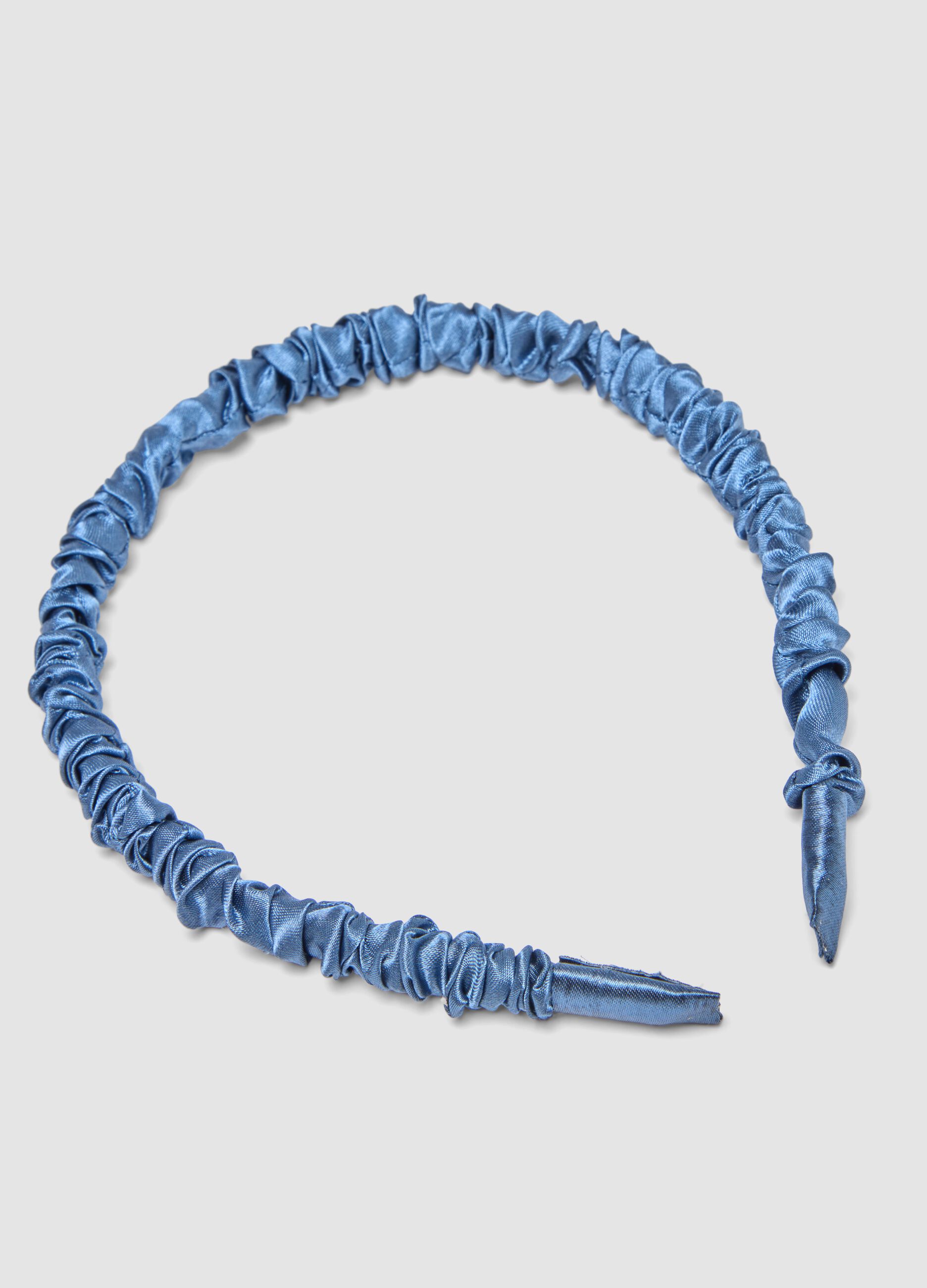 SINCERELY HAIR Bandolete de cetim azul