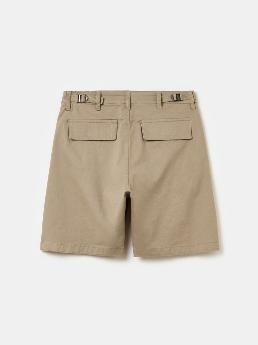 UTOPJA FOR THE SEA BEYOND cargo Bermuda shorts with logo embroidery_7