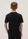 Boys' black pure cotton t-shirt regular fit with Swag print_1