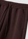 Braune Wide-Leg-Hose aus elastischem Modal mit Tunnelzug_5