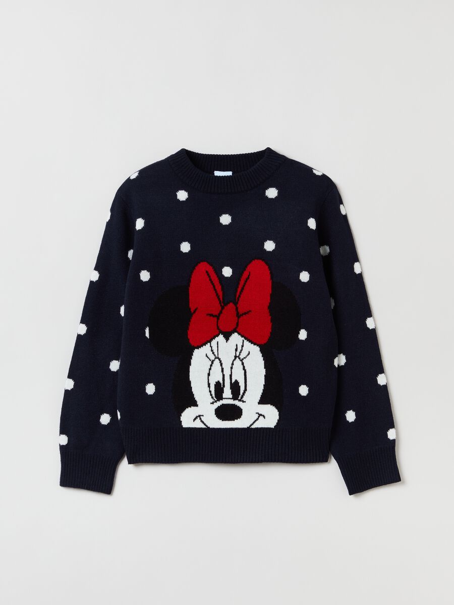 Disney Minnie Mouse polka-dot Christmas Jumper_0
