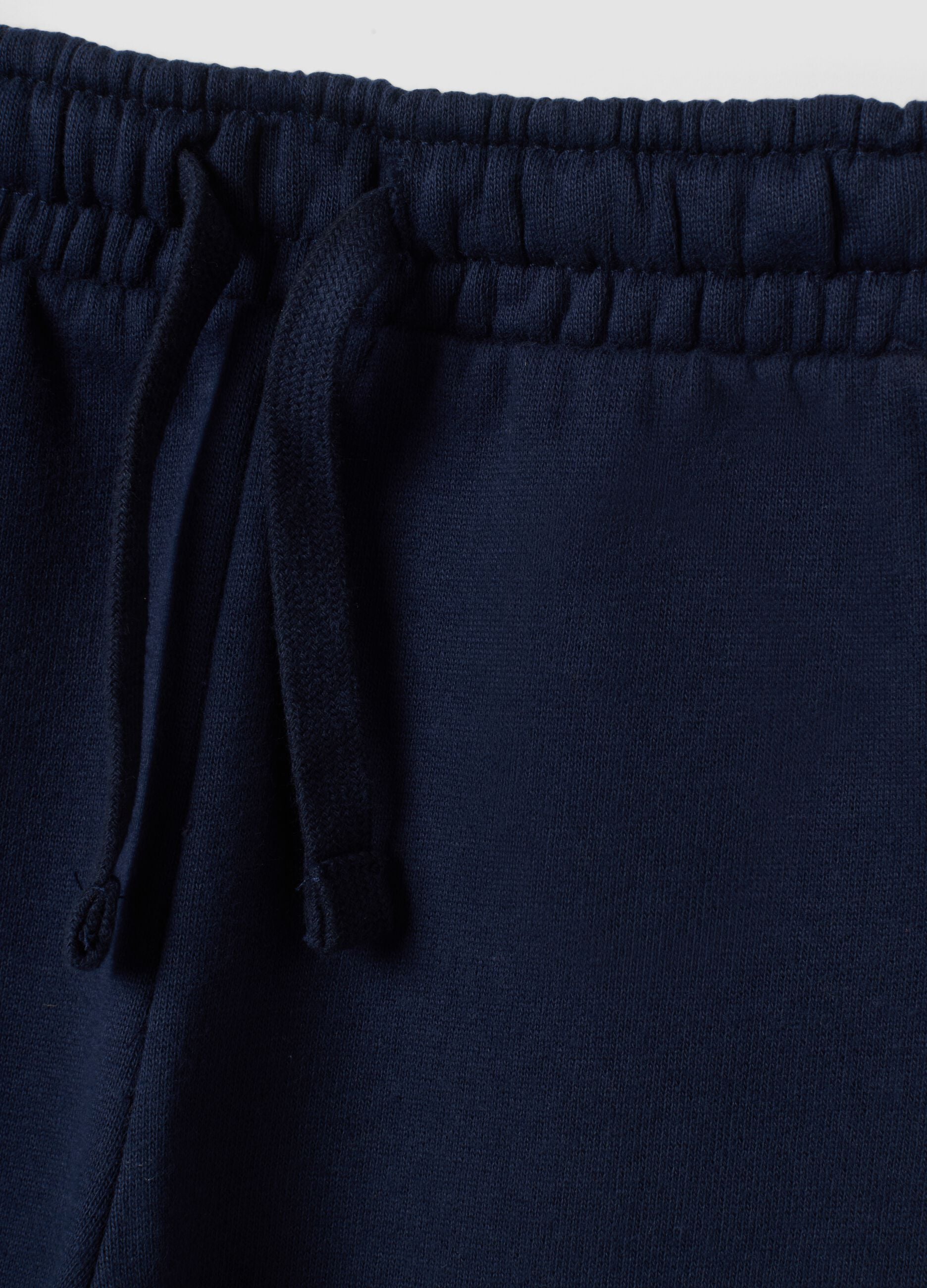 Completo jogging blu in puro cotone over fit con animaletto