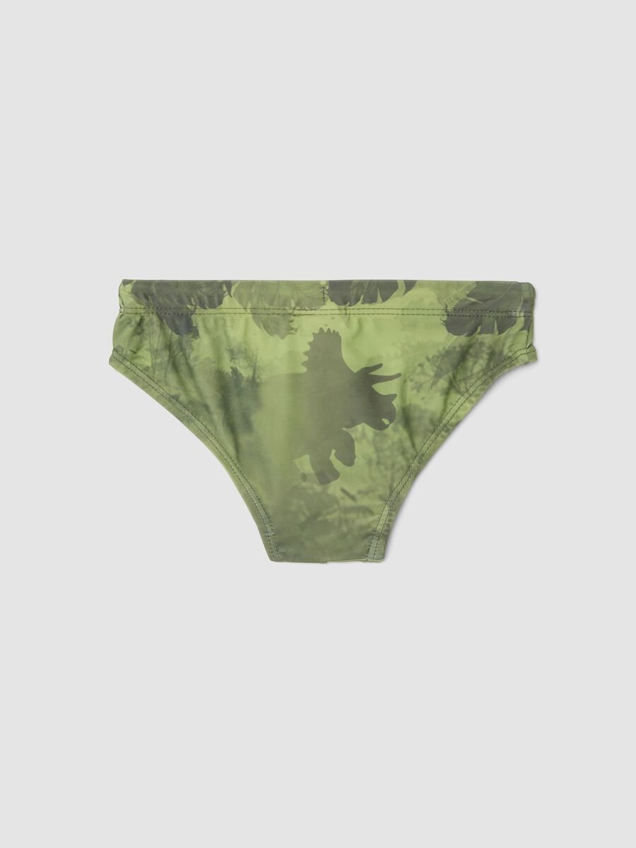 Green stretch swim briefs_1