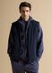 Blue stretch-fabric gilet with zip_1