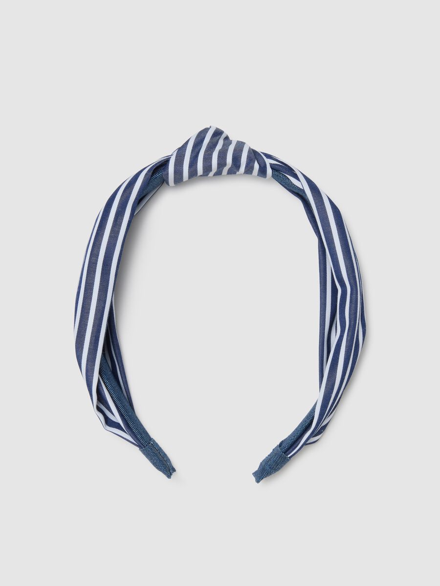 Multicolour striped pure cotton hairband_0