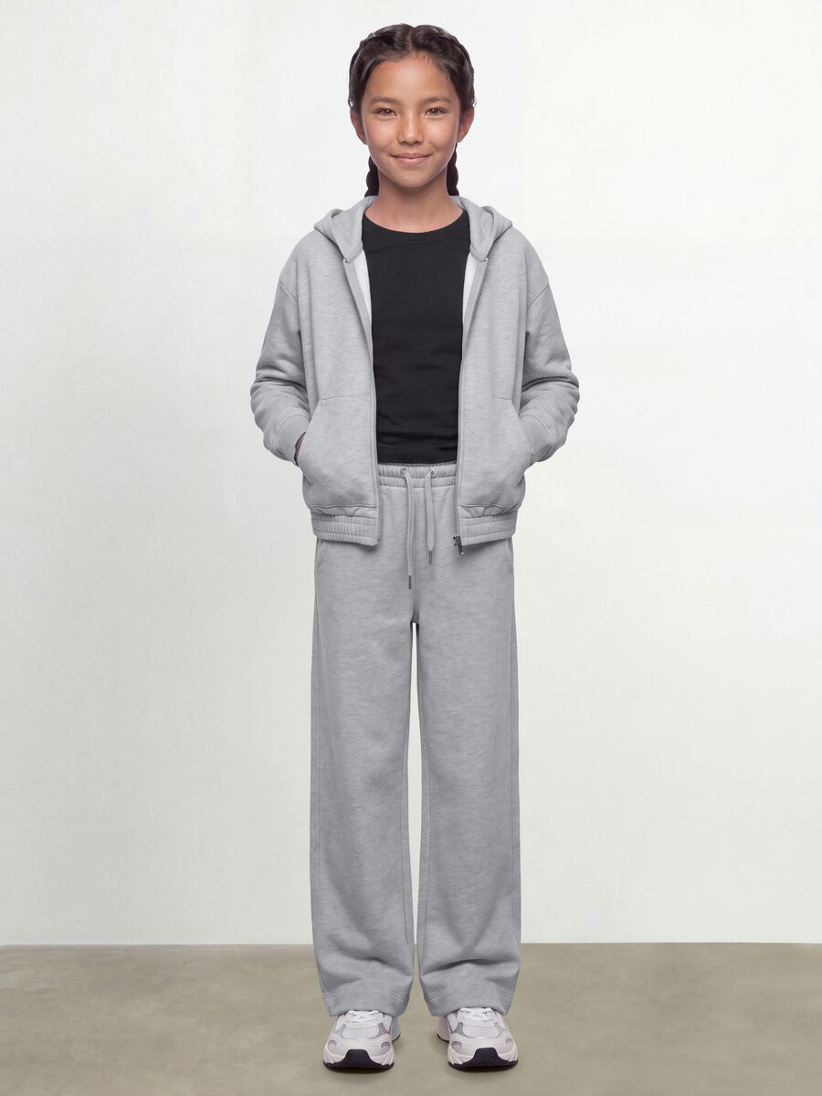 Grey organic cotton hooded sweatshirt_0