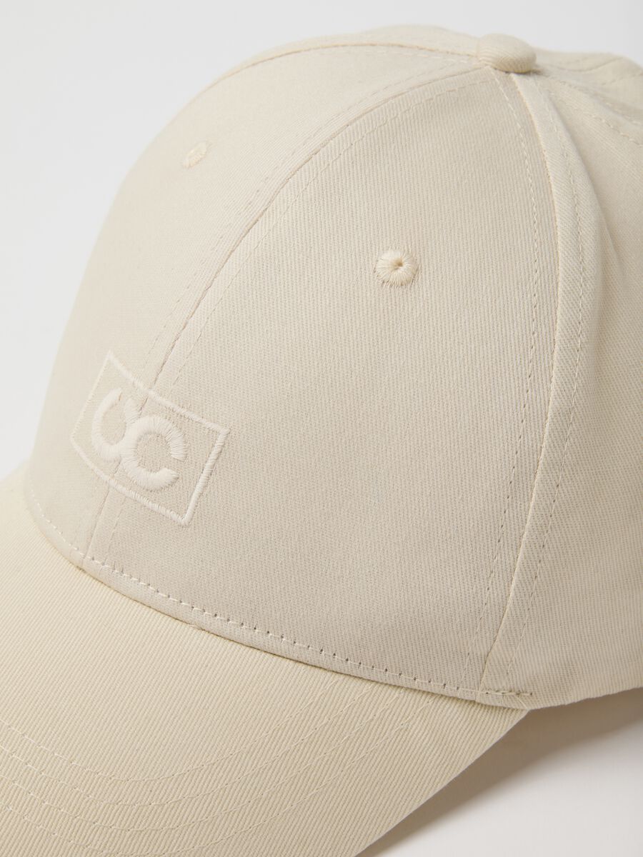 Regular Fit beige Basecap aus reiner Baumwolle_2