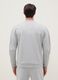 Grey cotton blend regular fit crew neck sweatshirt_2
