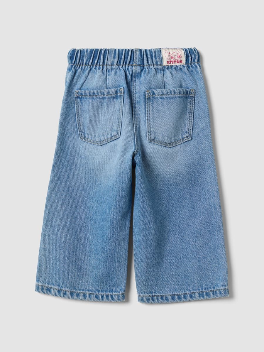 Hellblaue Jeans aus Baumwoll- und Lyocellmix mit Lilo & Stitch Print f&uuml;r Baby-M&auml;dchen_1