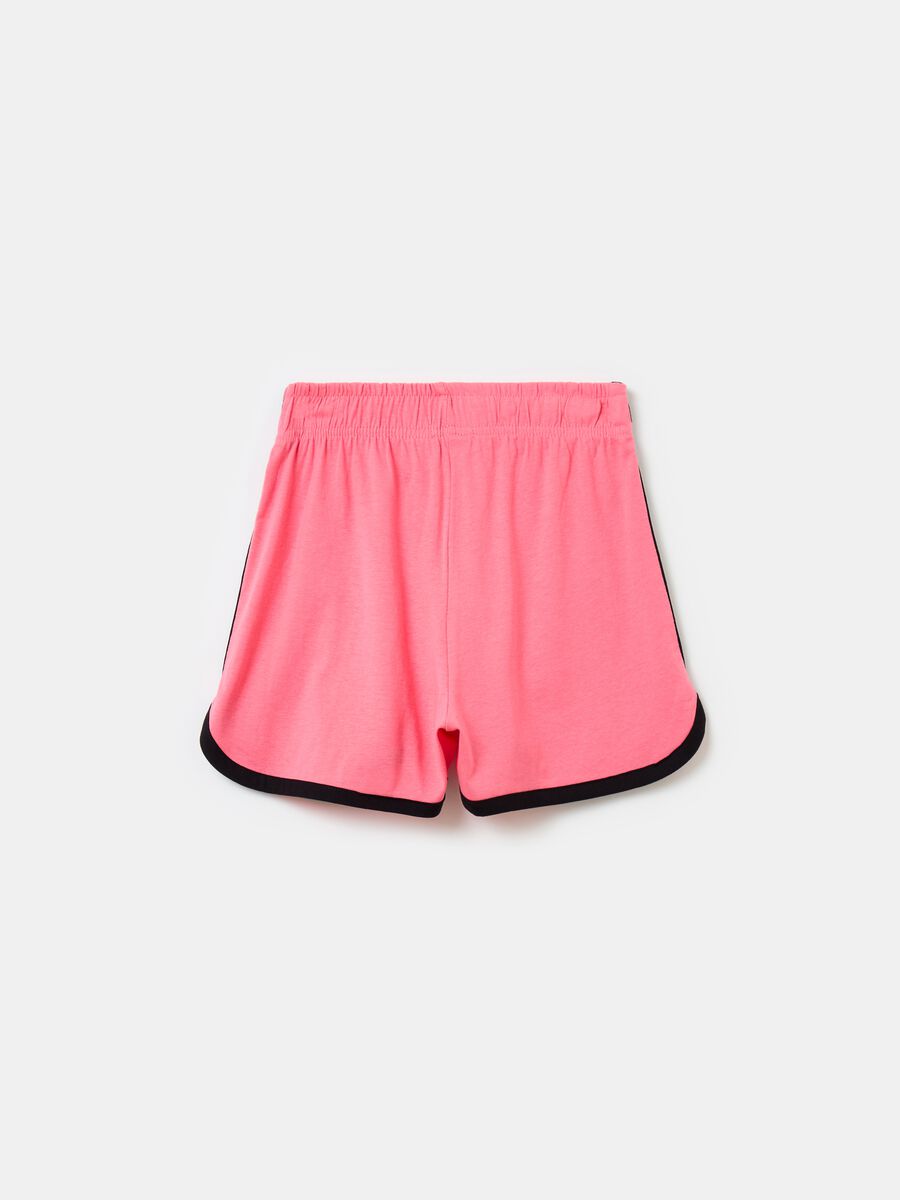 Jersey shorts with contrasting edging_1