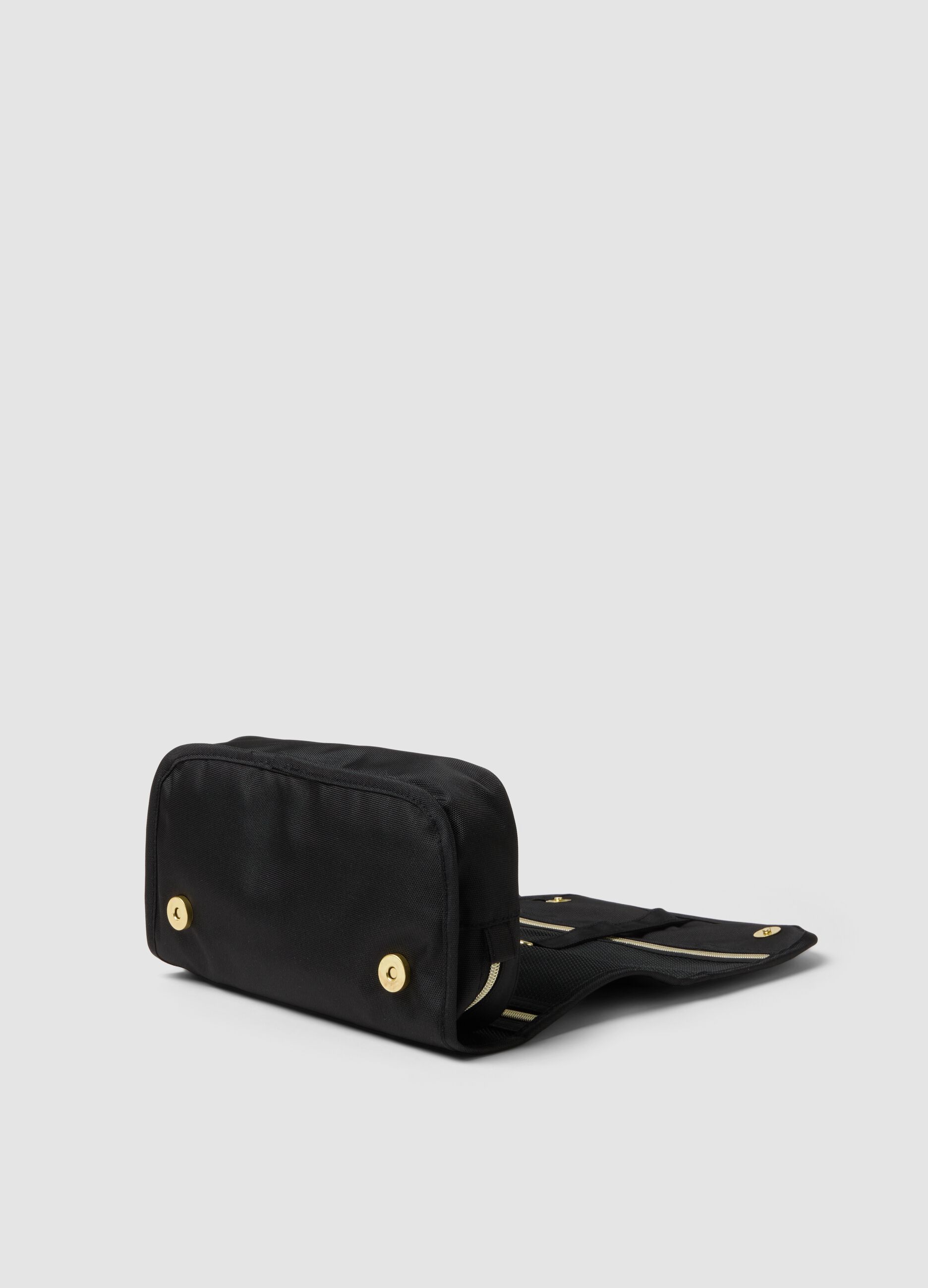 Necessaire de viagem preta com gancho
