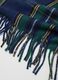 Multicolour Checked Scarf with Tassels_2