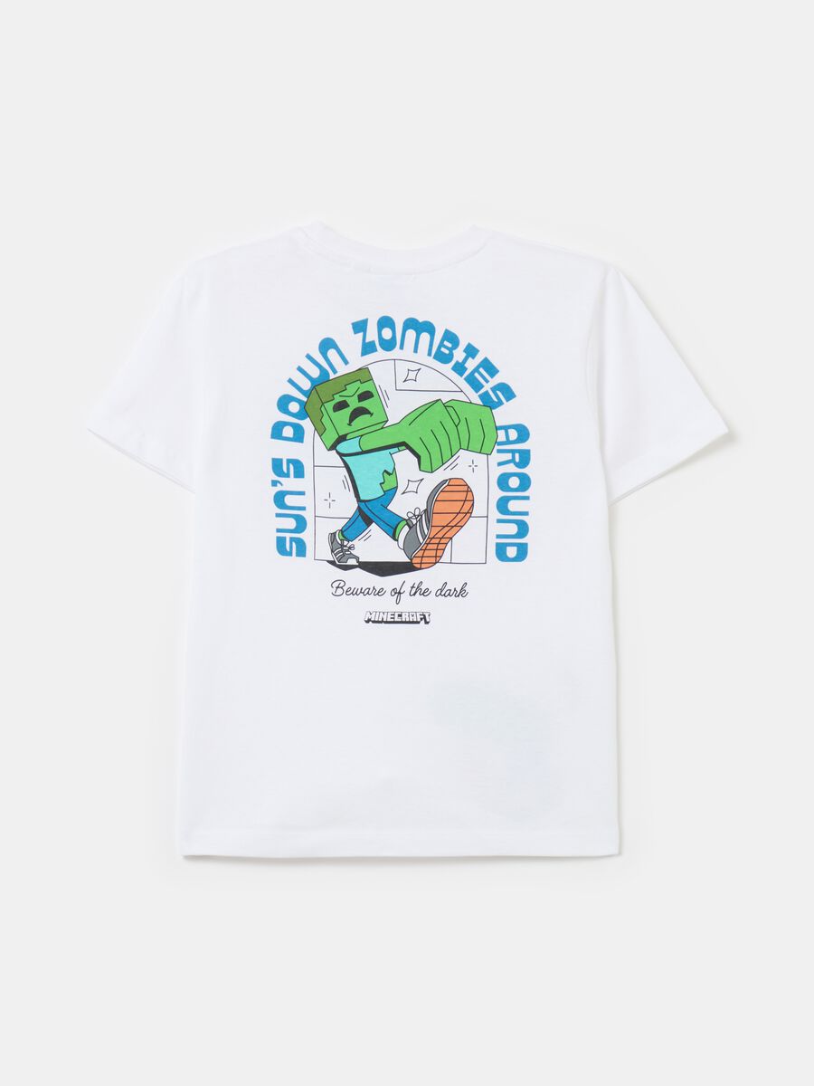 Camiseta de algodón con estampado Minecraft_1
