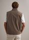 Ultra-light brown regular fit gilet with full zip_2