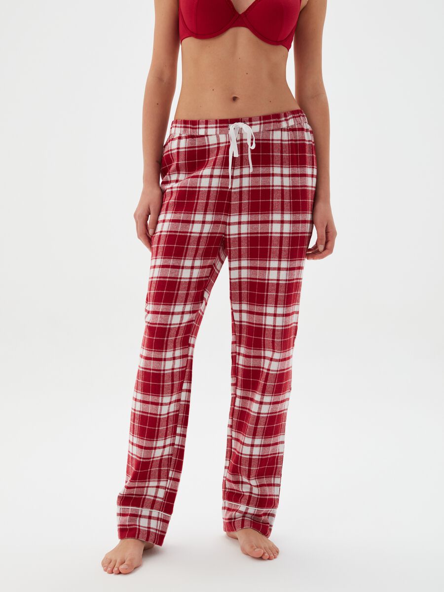 Pantalón pijama cuadros con lurex_1