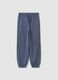 Graue Joggerhose aus reiner Bio-Baumwolle f&uuml;r Jungen, Relaxed Fit_0