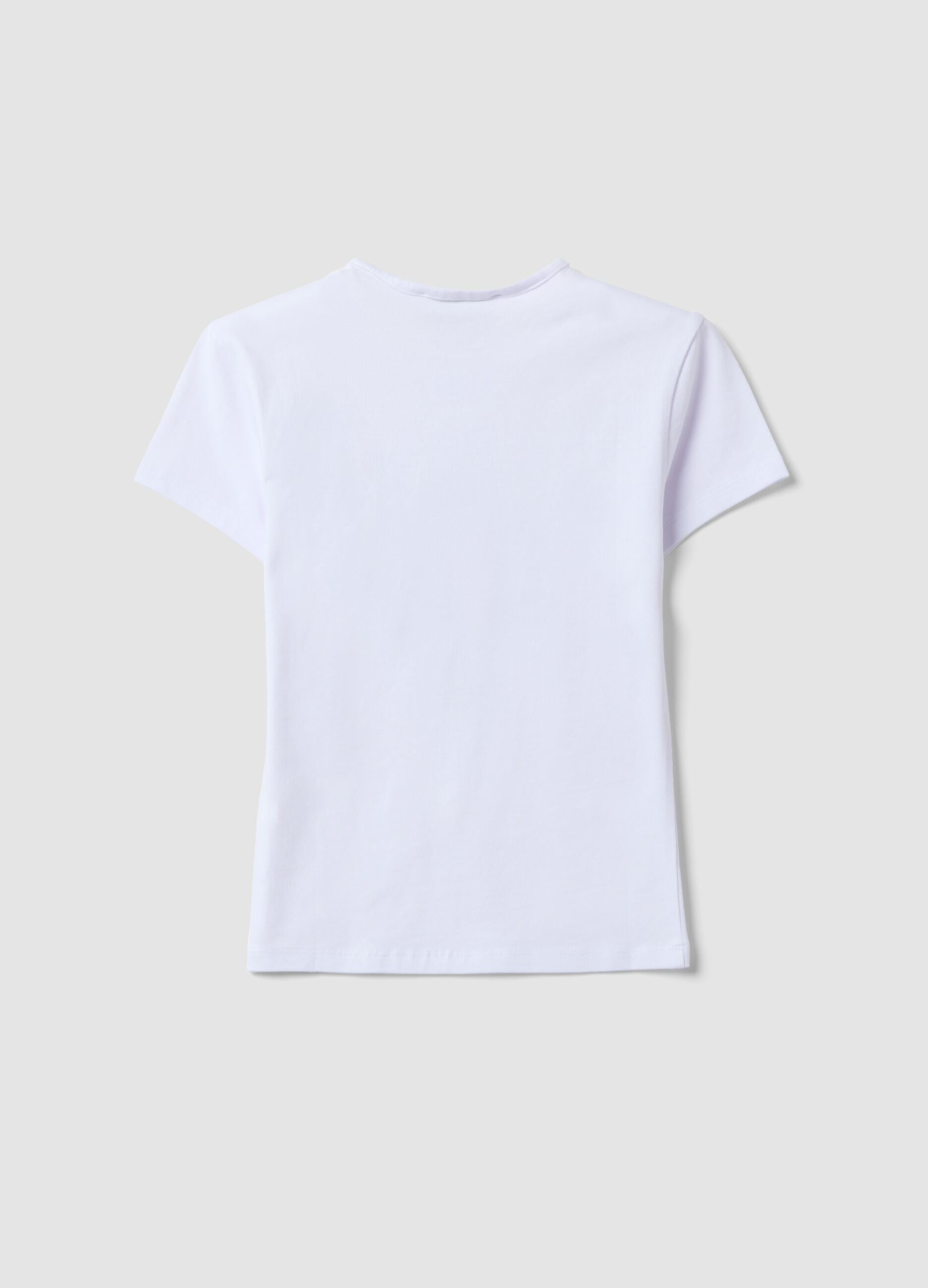 &Lambda;&epsilon;&upsilon;&kappa;ό &epsilon;&phi;&alpha;&rho;&mu;&omicron;&sigma;&tau;ό T-shirt &alpha;&pi;ό 100% &beta;&alpha;&mu;&beta;ά&kappa;&iota; &mu;&epsilon; &sigma;&tau;ά&mu;&pi;&alpha; Six Seven &mu;&pi;&rho;&omicron;&sigma;&tau;ά