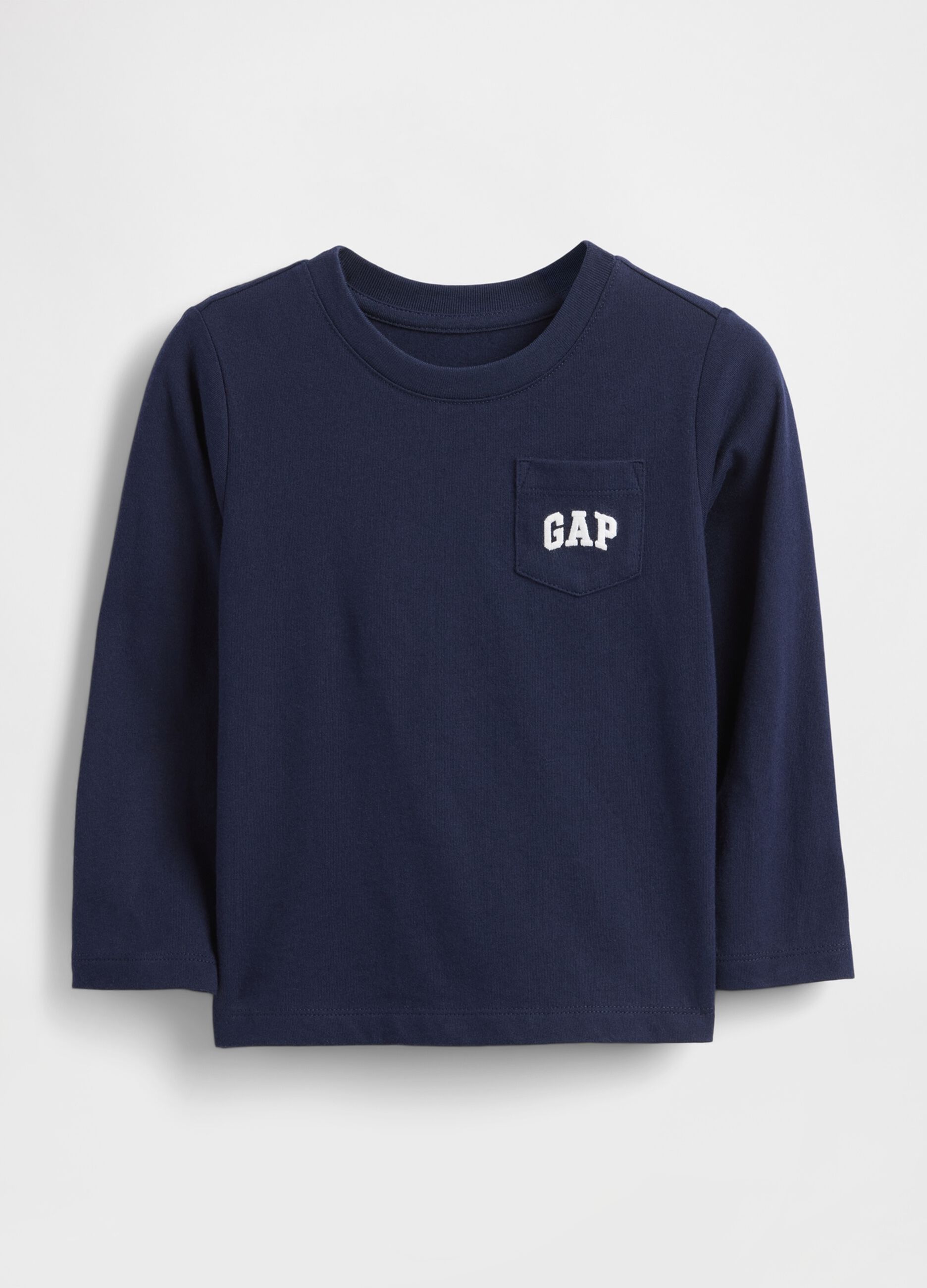 Lang&auml;rmliges Blaues Baumwollshirt