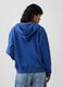 Sweatshirt com capuz azul-marinho em mistura de algod&atilde;o, com fecho e log&oacute;tipo GAP_2