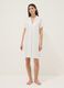 White Stretch Viscose Blend Nightdress with V-Neck_0