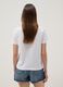 Wei&szlig;es T-Shirt aus reiner Baumwolle mit Print, Regular Fit_3