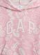 Pink Hooded Sweatshirt with GAP Print_1
