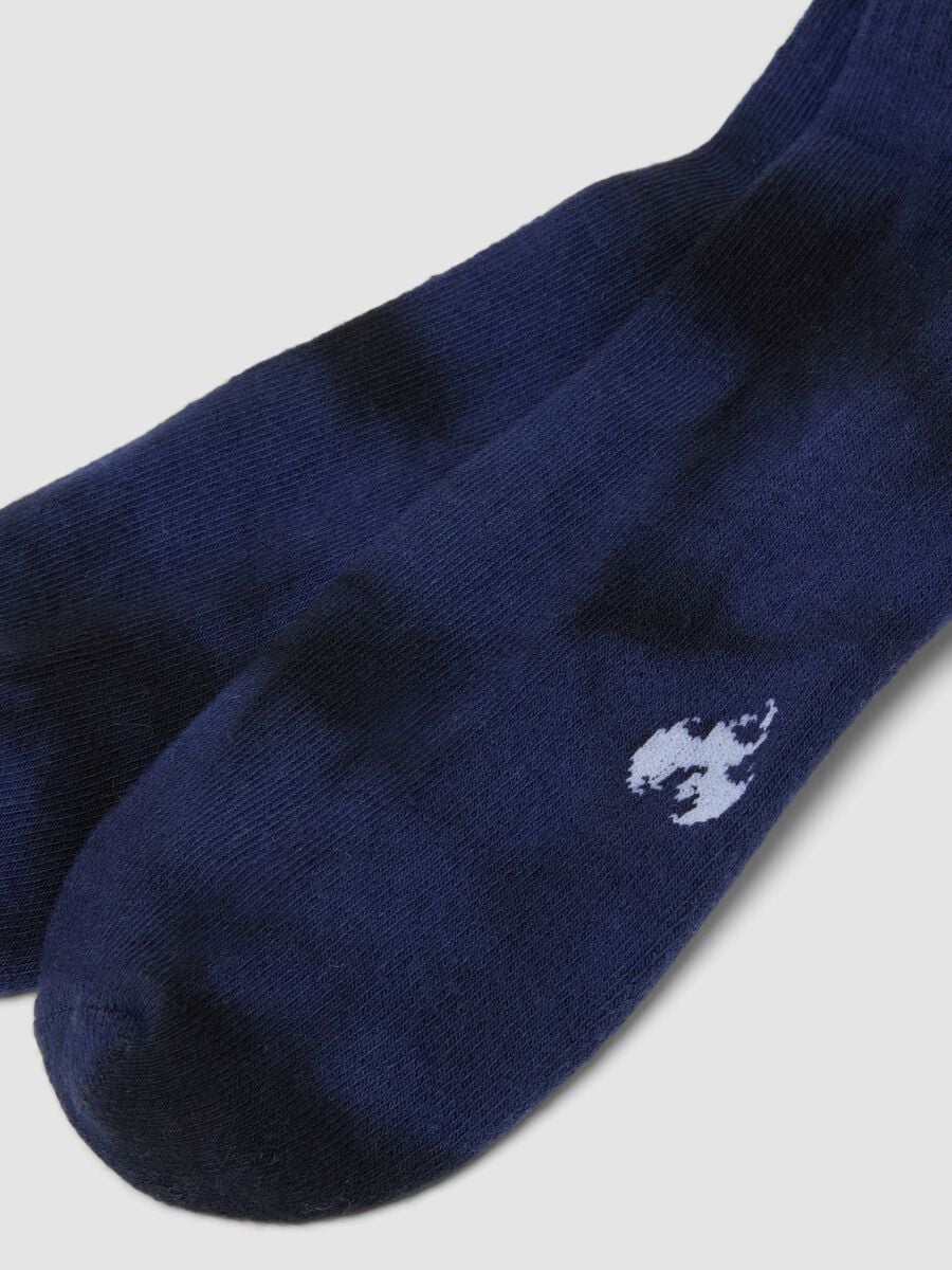 Chaussettes de sport bleues en coton stretch_2