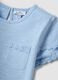 Blue pure cotton short-sleeve T-shirt_2