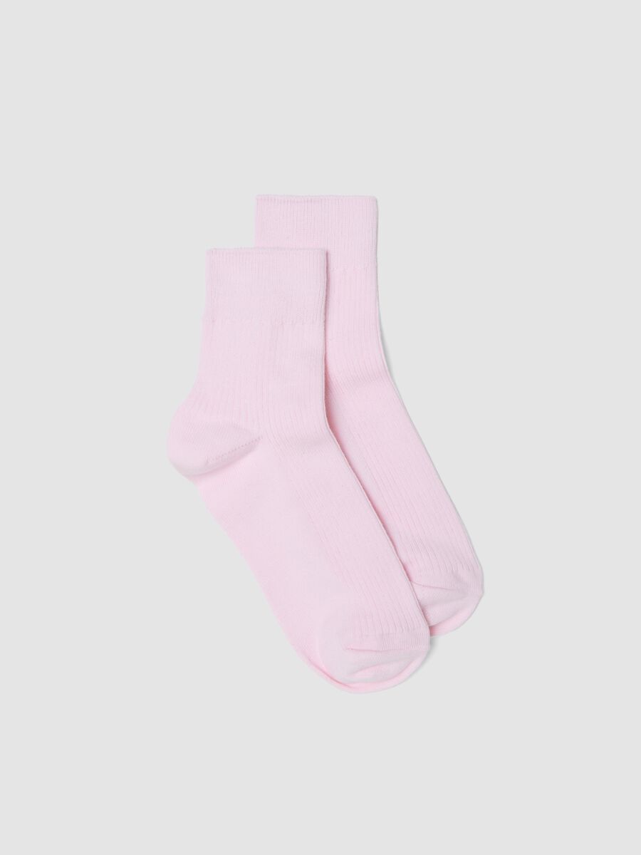 Rosa Kn&ouml;chelsocken aus Stretch-Baumwolle_0
