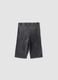 Grey stretch cotton cycling shorts_1
